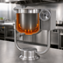 Thumbnail image #4 for Crown DPT-30 30 Gallon Direct Steam Tilting Kettle with Pedestal Base
