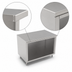 Thumbnail image #4 for John Boos Open Front Stainless Steel Work Table, 36 x 30 Inches, 16-Gauge Top