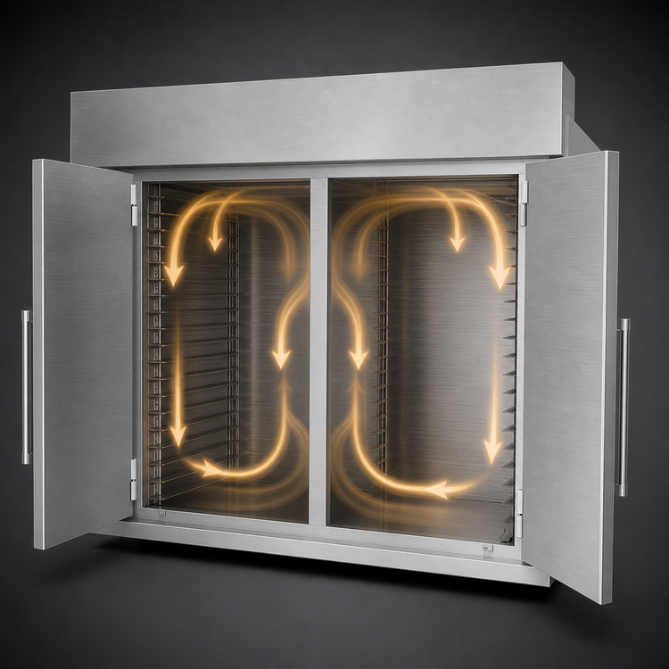 Product image #4 for Doyon KDPR23 Knockdown Roll-In Two-Section Retarder Proofer Cabinet