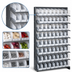 Thumbnail image #4 for Quantum Sloped Single-Sided Pick Rack with 8 Shelves and 64 Clear Bins