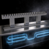 Thumbnail image #4 for Glastender Triple-Column Bridge Draft Dispensing Tower, 24 Faucet, Glycol-Cooled, Countertop, Stainless Steel Finish