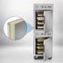 Thumbnail image #5 for KoolMore Mobile Insulated Heated Holding Cabinet with 2 Split Doors and 4 Full-Size Pan Capacity