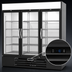 Thumbnail image #4 for Beverage-Air MarketMax Three-Section Reach-In Glass Door Freezer Merchandiser, 68.43 Cu. Ft., Bottom-Mounted Self-Contained, Black