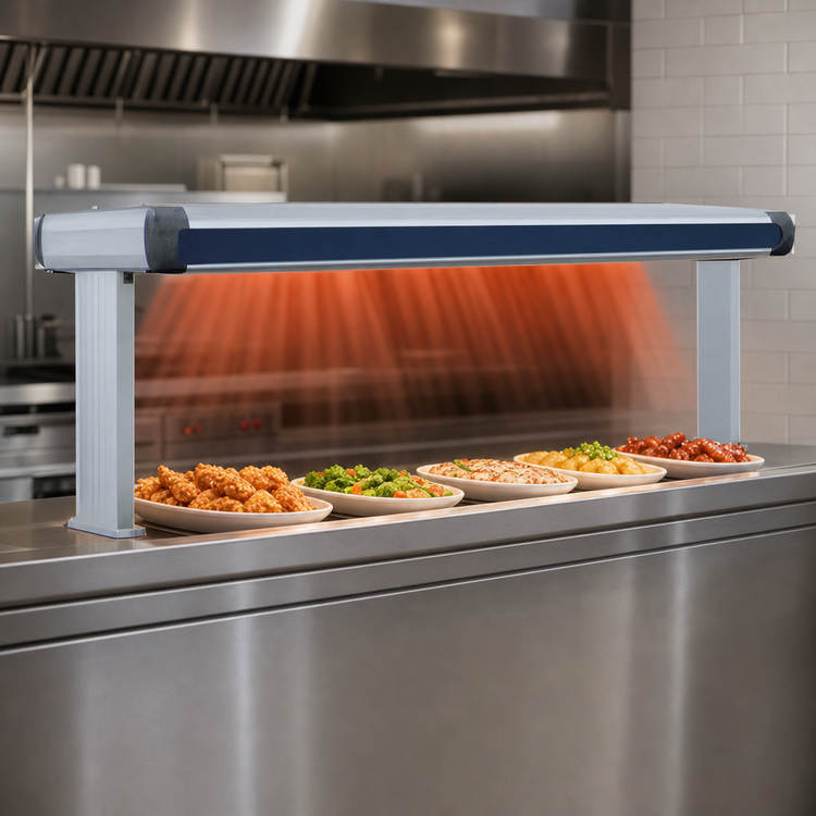 Product image #4 for Hatco Glo-Ray Designer Lighted Dual Strip Heat Lamp, 75-1/2-Inch Wide, Aluminum, 3.81 kW