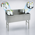 Thumbnail image #4 for Advance Tabco Prestige Supreme 54-Inch Stainless Steel Bar Ice Chest with Dual Bottle Wells, 85 lb Capacity