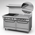 Thumbnail image #4 for Southbend S-Series 60-Inch Gas Restaurant Range with 6 Open Burners, 24-Inch Thermostatic Griddle, Standard Oven and Cabinet Base