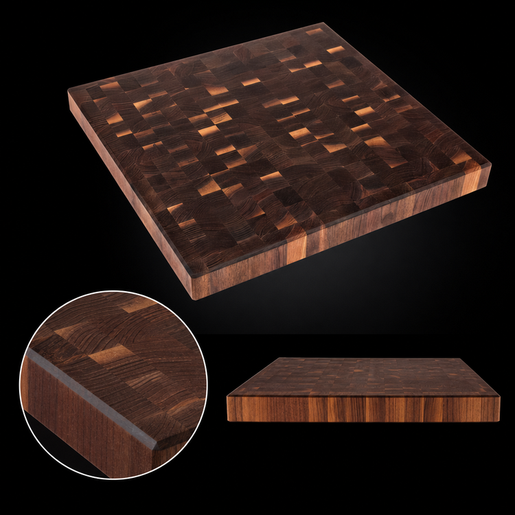 Product image #4 for John Boos Boos Block American Black Walnut End Grain Island Countertop, 30 Inch W x 27 Inch D x 7 Inch Thick