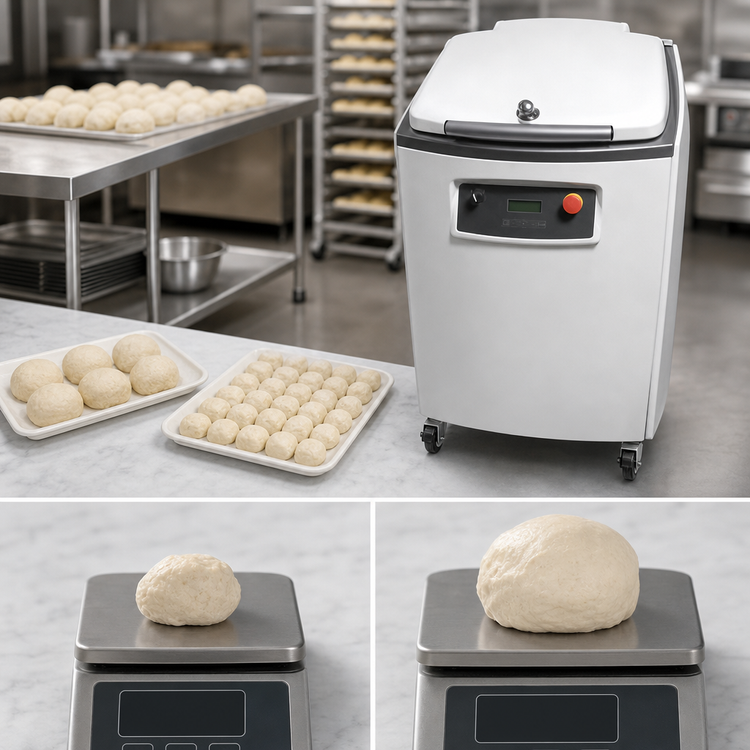 Product image #4 for Univex AQD30 Automatic Square Dough Divider, 30-Piece Hydraulic Floor Model