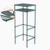 Thumbnail image #4 for Metro Super Erecta Pro 30 Inch W x 24 Inch D Food Locker and Takeout Shelf Housing Unit with 2 Overhead Shelves