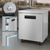 Thumbnail image #4 for Hoshizaki Steelheart 27-Inch One-Section Undercounter Reach-In Freezer with Solid Hinged Door