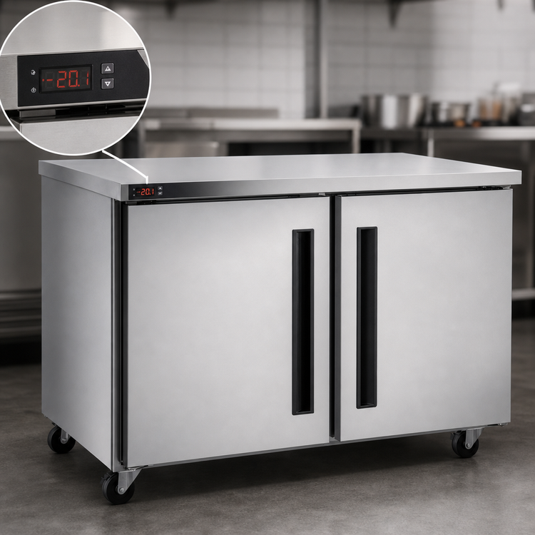 Product image #4 for Centerline by Traulsen 36-Inch Two-Section Undercounter Reach-In Freezer with Solid Left/Left Doors, 9 Cu. Ft.