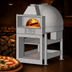 Thumbnail image #4 for Marra Forni Enclosed Facade Wood-Fired Brick Pizza Oven with Stand, 55-1/8-Inch Round Deck