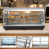 Thumbnail image #4 for KoolMore 48-Inch Countertop Glass Hot Food Display Warmer, 6.5 Cu. Ft., Self-Service