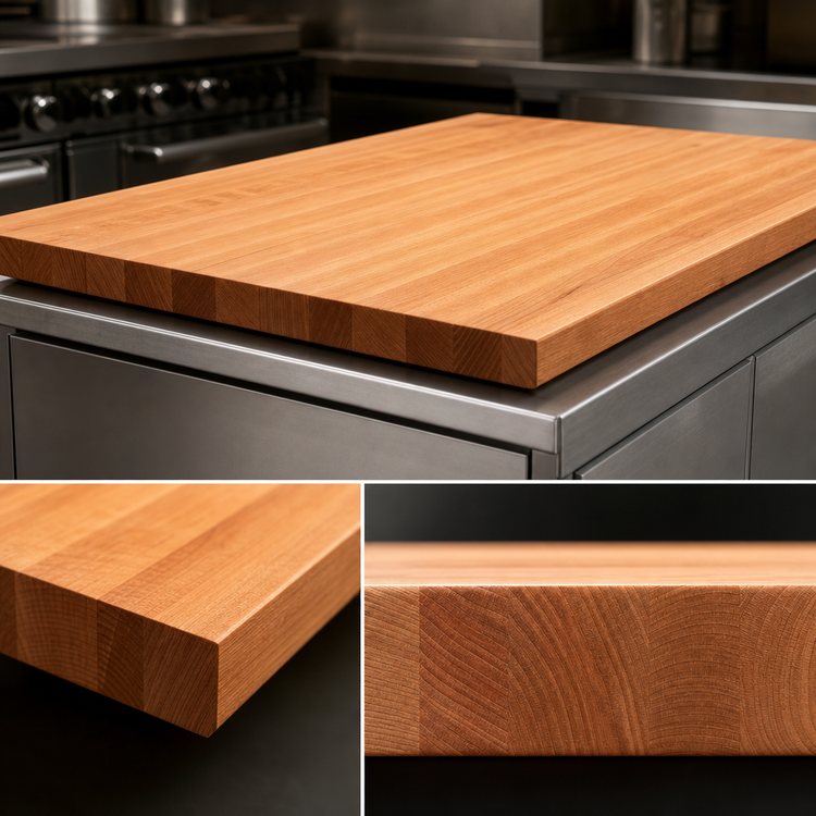 Product image #4 for Boos Block American Cherry Edge Grain Kitchen Countertop, 48 x 30 x 2-1/4 Inch, Varnique Finish