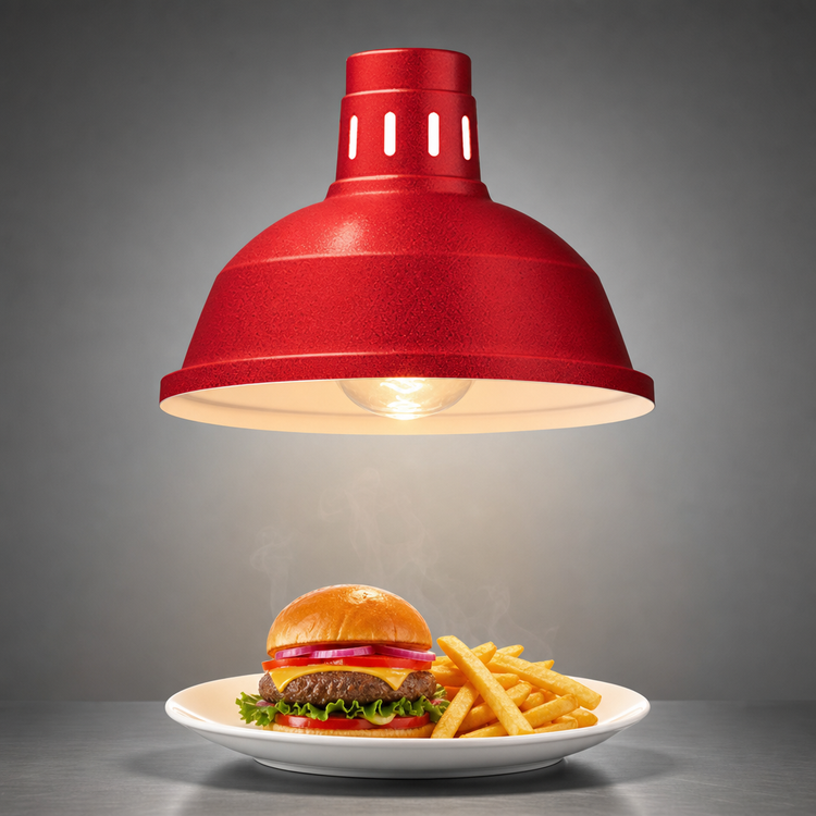 Product image #4 for Hatco DLL-760 Decorative Food Heat Lamp Luminaire with 12-1/2-Inch Diameter Shade