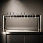 Thumbnail image #4 for Micro Matic USA PT4A-12PSSKR 47-Inch Countertop 2-Column Glycol-Cooled Pass-Thru Draft Beer Tower, 12-Faucet, Polished Stainless Steel