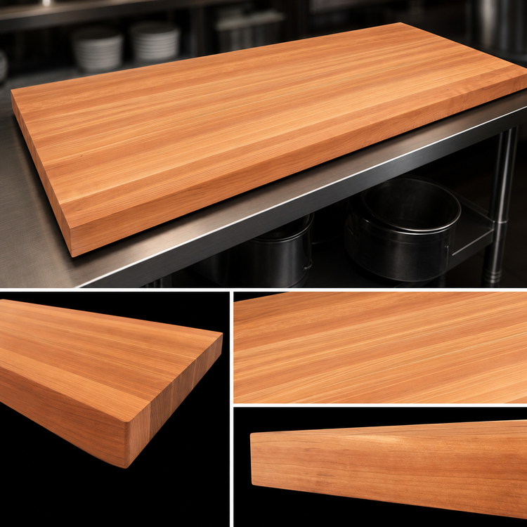Product image #4 for Boos Block 108-Inch x 27-Inch American Cherry Edge Grain Kitchen Countertop, 1-1/2-Inch Thick, Oil Finish