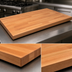 Thumbnail image #4 for 60 x 25 x 1-1/2 Inch American Cherry Blended Edge Grain Kitchen Countertop with Varnique Finish