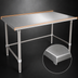 Thumbnail image #4 for John Boos Stallion 108-Inch x 24-Inch Stainless Steel Flat Top Work Table with Stallion Safety Edge
