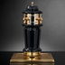 Thumbnail image #4 for Glastender Monaco 2-Faucet Air-Cooled Draft Dispensing Tower with Mirror-Finish Drain Pan, Polished Brass