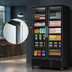 Thumbnail image #5 for KoolMore 2-Section Black Glass Door Merchandiser Refrigerator, Bottom-Mount Self-Contained