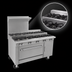 Thumbnail image #4 for Southbend Platinum 48-Inch Heavy Duty Gas Range with 8 Open Burners, Convection Oven, Right Cabinet and Step-Up Rear Burners