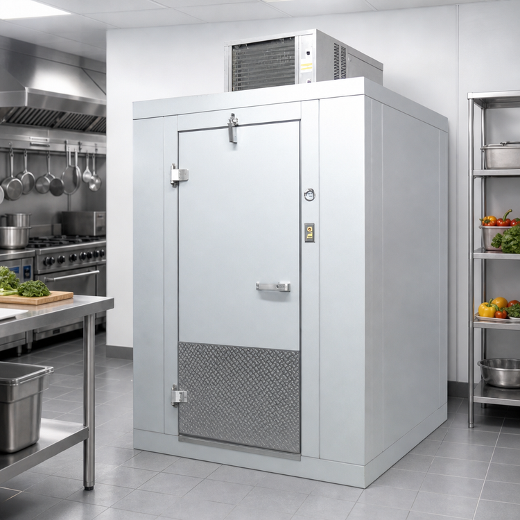Product image #4 for Arctic Industries Indoor Walk-In Cooler with Floor, 6' x 6', Top-Mount Self-Contained Refrigeration, 35°F Holding