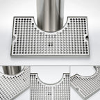 Thumbnail image #4 for Micro Matic USA DP-1020D Stainless Steel Surface-Mount Drip Tray Trough for Draft Beer Columns, 14 x 8 Inches