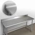 Thumbnail image #4 for Eagle Group Spec-Master 84-Inch x 24-Inch Stainless Steel Work Table with 1-1/2-Inch Rear Upturn