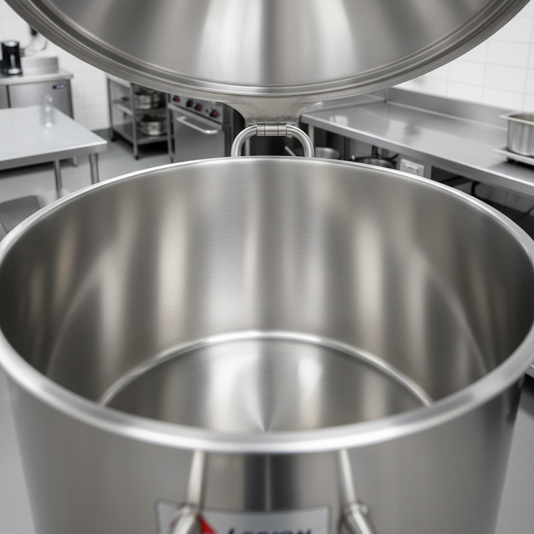 Product image #3 for Low-Rim LSI-100 100-Gallon Direct Steam Kettle with Full Jacket