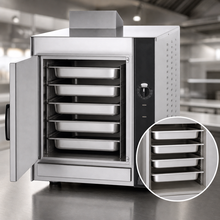 Product image #4 for Groen HyperSteam HY-5G Gas Countertop Pressureless Convection Steamer, 1 Compartment, 5-Pan Capacity