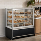Thumbnail image #4 for Federal Industries Italian Glass Series ITDSS4826-B18 48-Inch Non-Refrigerated Self-Service Display Case, 2 Adjustable Glass Shelves, LED Lighting