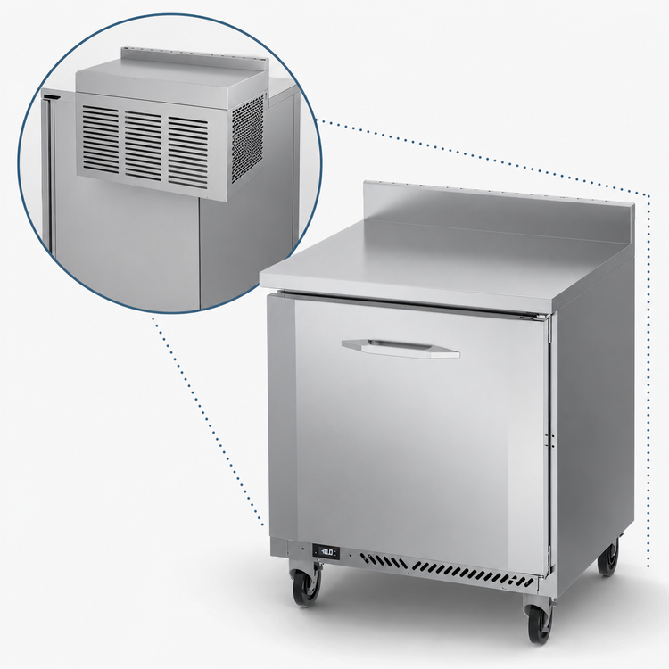 Product image #4 for Victory Refrigeration VWF32HC One-Section 32-Inch Worktop Freezer Counter