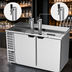 Thumbnail image #4 for Beverage-Air 58-Inch Stainless Steel Club Top Direct Draw Beer Dispenser with Dual Single-Faucet Towers, 3 Half-Keg Capacity