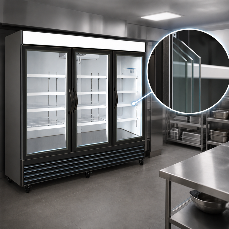 Product image #4 for Kool-It 72 Cu. Ft. Three-Section Glass Door Freezer Merchandiser