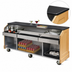 Thumbnail image #4 for Executive Series 72-Inch Portable Bar with Maple Wood Front and Sides, Solid Surface Top, and Ice Bin