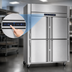 Thumbnail image #5 for Victory UltraSpec Extra Wide Dual-Temp Reach-In Warming Cabinet/Refrigerator, 2-Section, 4 Half-Height Doors, Stainless Steel