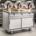 Thumbnail image #4 for Randell Electric Mobile Hot Food Table with 6 Sealed 12