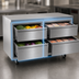 Thumbnail image #4 for Delfield D4560NP Two-Section 4-Drawer Worktop/Undercounter Freezer, 60 Inch Wide, Stainless Steel