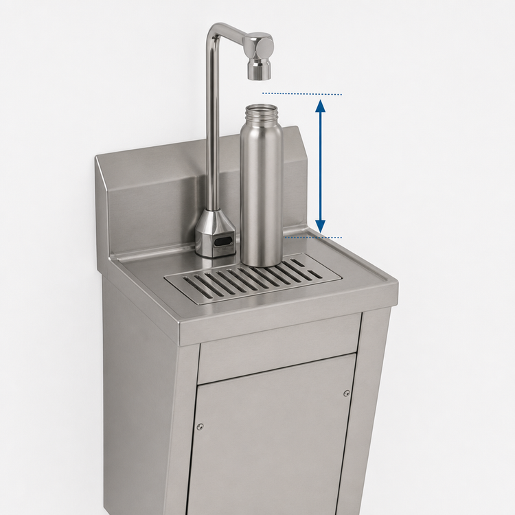Product image #4 for Eagle Group Wall-Mounted Double Electronic-Eye Bottle Filler Station with 10-Inch Clearance