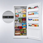 Thumbnail image #4 for Koolmore RUF-17C 32.8-Inch White 1-Section Convertible Reach-In Refrigerator/Freezer, Self-Contained, Solid Hinged Door