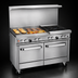 Thumbnail image #4 for Southbend Ultimate 48-Inch Gas Restaurant Range with 2 Open Burners, 36-Inch Griddle, Convection Oven and Cabinet Base