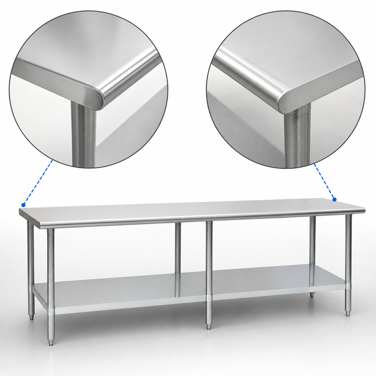 Product image #4 for Spec-Master 144-Inch x 36-Inch Stainless Steel Work Table with Adjustable Galvanized Undershelf