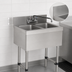 Thumbnail image #4 for Advance Tabco Special Value Series 24-Inch Wide 2-Compartment Stainless Steel Bar Sink with Splash-Mounted Faucet and 4-Inch Backsplash