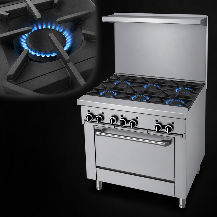 Product image #4 for Garland GF Starfire Pro 36-Inch Gas Restaurant Range with 6 Open Burners and Standard Oven
