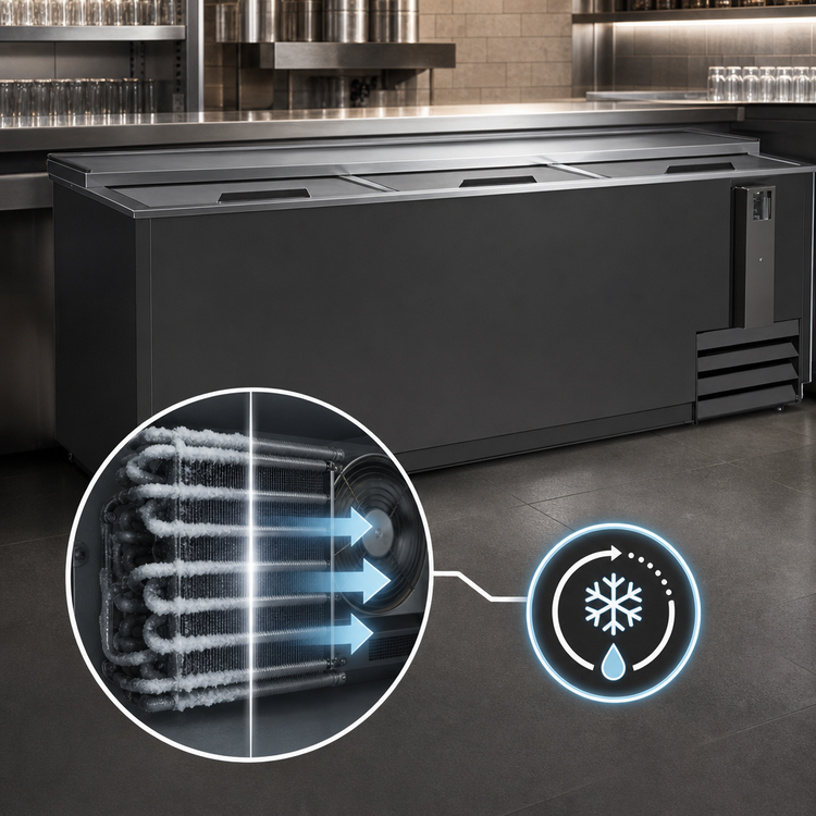 Product image #4 for Serv-Ware 95-Inch Sliding Door Bottle Cooler, 26 Cu. Ft.