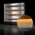 Thumbnail image #4 for Marra Forni ELST73-36/4 Four-Deck Stackable Electric Deck Oven with 73 x 36-3/8 Inch MarraStone Cooking Surface