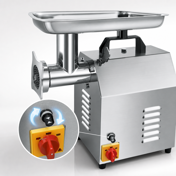 Product image #4 for Uniworld TC-12E Electric #12 Bench Meat Grinder, 250 lb. Per Hour