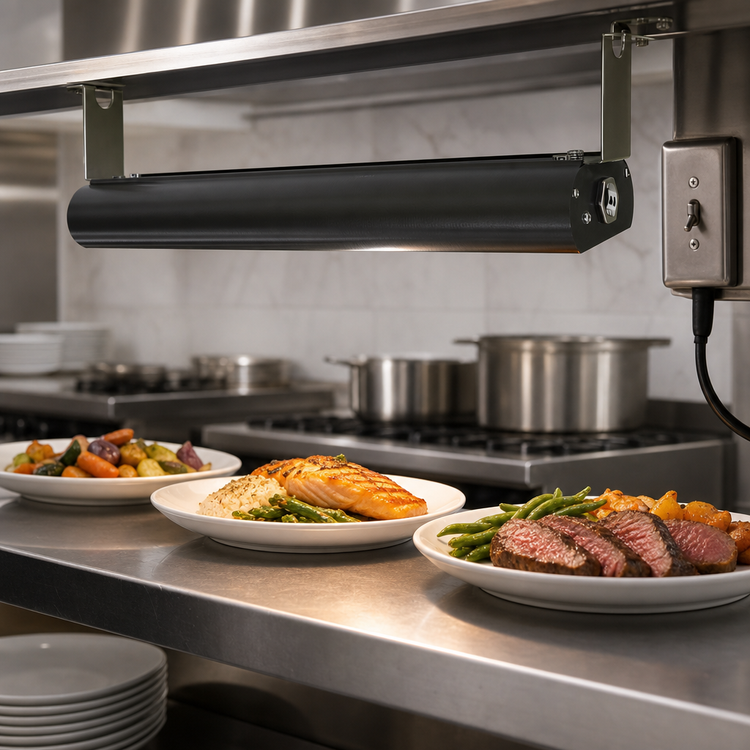 Product image #4 for Vollrath 30-Inch Low Profile Unlighted Strip Heat Lamp with Remote Toggle Switch, 208V