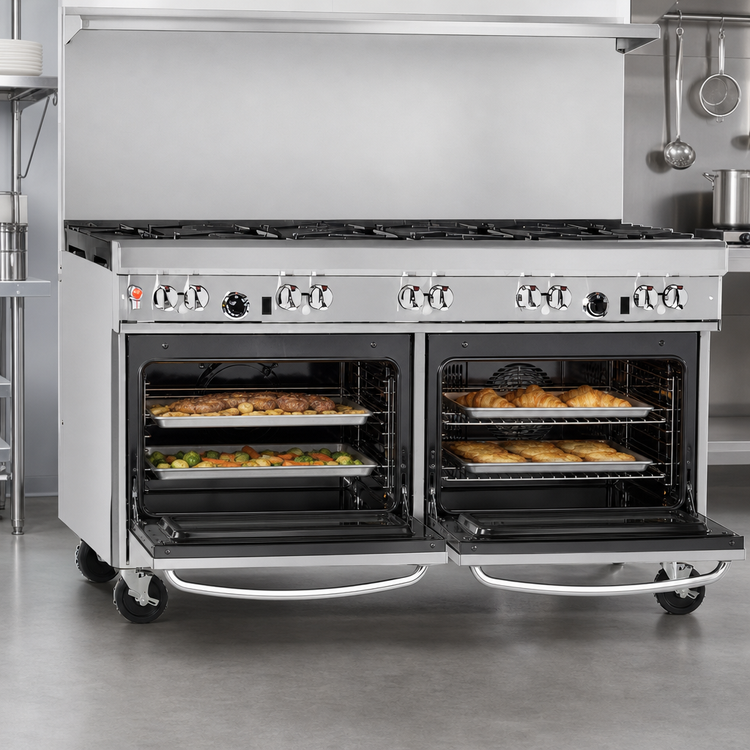 Product image #4 for Southbend Ultimate 60-Inch Gas Restaurant Range with 10 Burners, Standard Oven, and Convection Oven